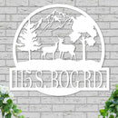 Custom Deer Landscape Sign