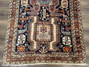 Persian Ardabil Wide Runner Rug 4x10 - Geometric Medallions & Animal Pictorials