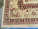 10' X 14' Vintage Hand Knotted Made Indian Agra Wool Rug Vegetable Dyes