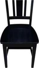 San Remo Splatback Dining Chairs Set Of Two, Black