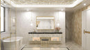 40 By 30 Inch Brushed Brass Bathroom Mirror Wall Mounted