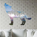 Denali Mountains in Wolf Wall Art