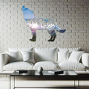 Denali Mountains in Wolf Wall Art