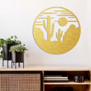 Desert View Metal Wall Art – Southwestern Landscape Home & Office Decor