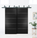 Planum 0020 Matte Black Barn Door Slab