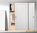 Quadro 4111 White Silk Barn Door Slab
