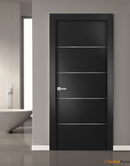 Planum 0020 Matte Black Barn Door Slab