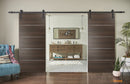 Planum 0020 Chocolate Ash Double Barn Door | Black Rail