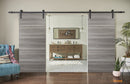 Planum 0020 Ginger Ash Double Barn Door | Black Rail