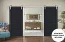 Veregio 7411 Antracite Double Barn Door and Silver Finish Rail