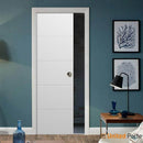 Planum 0770 Painted White Matte Barn Door Slab