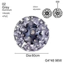 Designer luxury chalice gold petal pendant light for living room