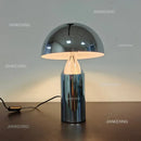 Designer mushroom desk lamp black & gold pencil light bedroom
