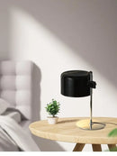 Designer nordic coupe table lamp black metal desk light for bedroom