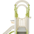 8-1 Toddler Climber and Slide Set,Kids Slide for Toddlers Age 1+, Kids Playground Climber Freestanding Slide Playset with Basketball Hoop, Play Combination for Babies,Indoor& Outdoor