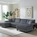 U-Shaped Convertible Sofa, 4 Seater Large Living Room Lounge