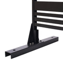Outdoor & Indoor Privacy Screen Freestanding Decorative Panel Black Steel 76' H x 48' W