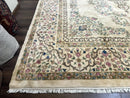 Indo Persian Rug 12x15, Palace Sized Carpet, Oversized Wool Handmade Rug, Kerman Rug, Semi Open Field, Pande Cameron Rug, Beige