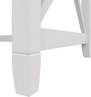 Bush Furniture Key West 60W L Shaped Desk Pure White Oak