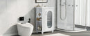 20' Bathroom Vanity with Sink, Bathroom Vanity Cabinet with Two-tier Shelf, Adjustable Shelf, Solid Wood and MDF, White(Old Sku:WF322518AAK)