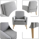 Mid Century Modern Armchair With Padded Seat Cushion