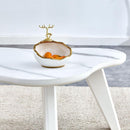 Modern minimalist white table top. Cloud shape gives you a new experience, computer desk. The game table. Suitable for dining and living rooms.
