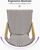 French Style Rattan Bar Stools Set for Outdoor Spaces