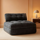 Graphite Grey Foldable SofaBed With Lumbar Support