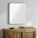 Ockenfels Modern Arched Silver Gray Wall Mirror