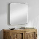 Ockenfels Modern Arched Silver Gray Wall Mirror