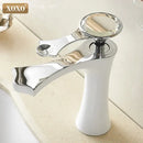 Diamond golden black basin faucet crystal handle bathroom mixer tap