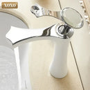 Diamond golden black basin faucet crystal handle bathroom mixer tap