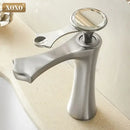 Diamond golden black basin faucet crystal handle bathroom mixer tap