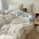 Diamond jacquard duvet cover cream bedroom skin friendly bedding