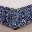 Diamond lattice ruffled black & white elastic band bed skirt bedroom