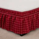 Diamond lattice ruffled black & white elastic band bed skirt bedroom