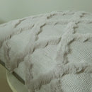 Diamond solid embroidery cushion cover living room textured pillow