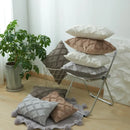 Diamond solid embroidery cushion cover living room textured pillow