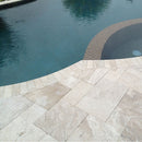 Diana Royal Marble Tumbled Antique Pattern - Full Truckload installed around swimming pool