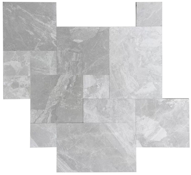 Diana royal marble pavers tumbled pattern top view