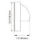 Die-Cast Brass Deck Light Outdoor with Clear Glass and GU5.3 Socket