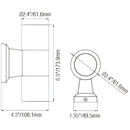 Die Cast Brass Up Down Cylinder Wall Sconce with IP65 Rating