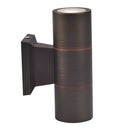 Die Cast Brass Up Down Cylinder Wall Sconce with IP65 Rating