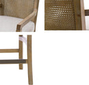 Counter Stool With Cane Back And Upholstered Seat Kitchen