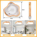 DecorBites™ Cloud Shape Wooden LED Ceiling Light for Modern Nordic Home Living Room Surface Fixture