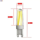 Dimmable cob led bulb clear glass filament lamp for living room