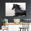 Black Friesian Horse Wall Art