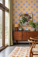 Sol Wallpaper, peach and lavender