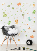 Dinosaur Decals - Fabric Nursery Wall Art Decal