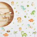 Retro Dinosaur Decals - Fabric Nursery Wall Art Decals